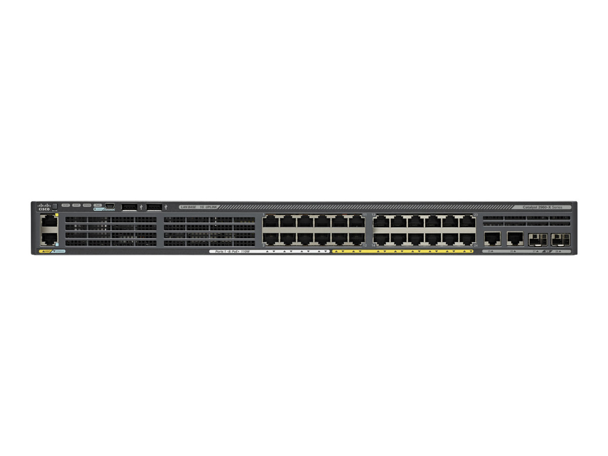 CISCO Catalyst 2960-X 24 GigE. 2 x 1G SF