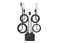 LINDY 2 Port DP 1.2 USB TypeC KVM Switch