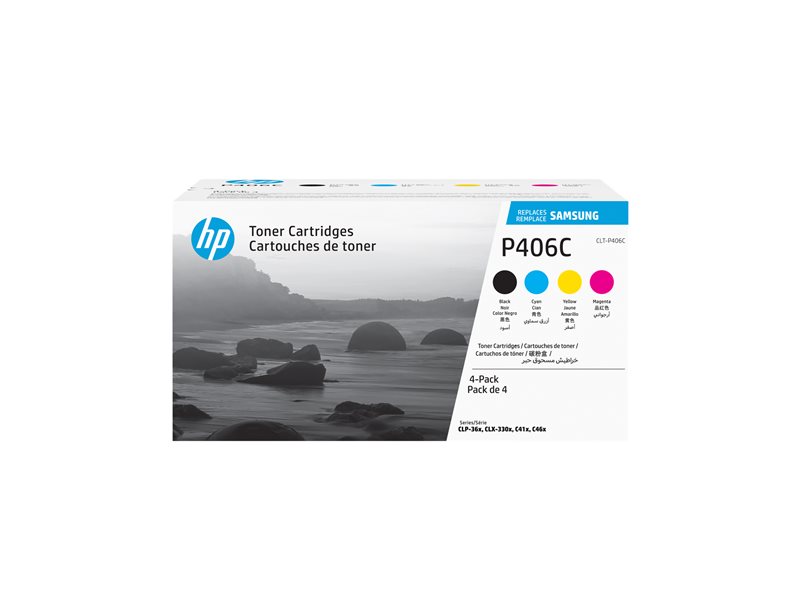 SAMSUNG CLT-P406C/ELS 4-pk CYMK Toner
