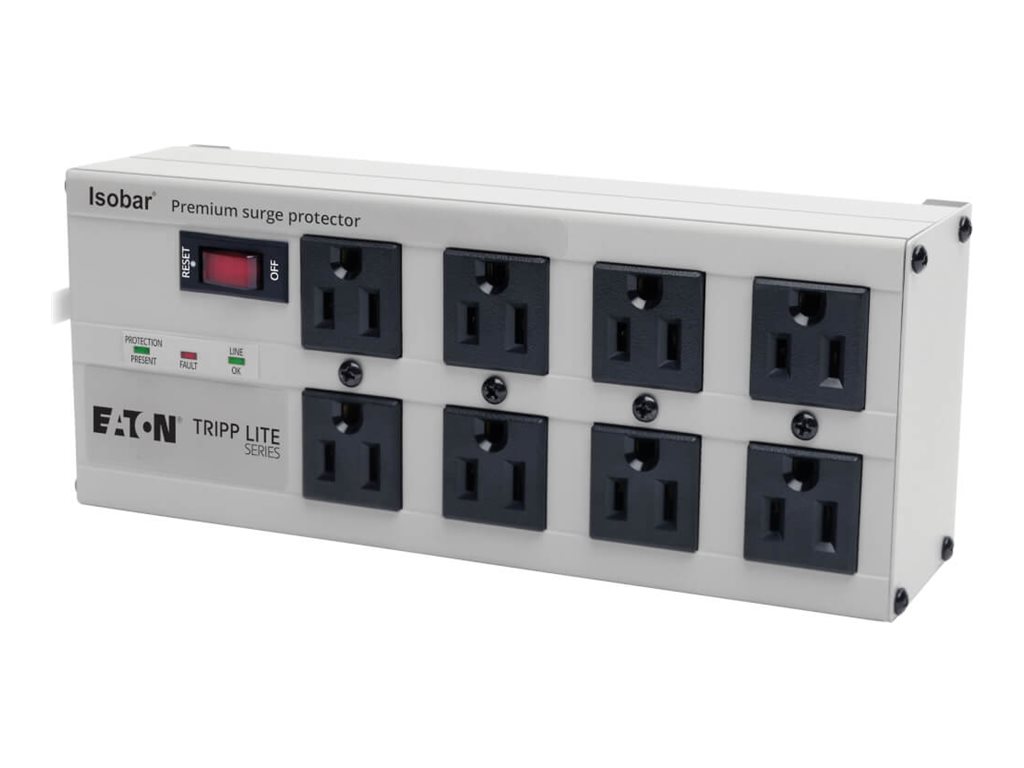 Tripp Lite Isobar Surge Protector Metal 8 Outlet 12' Cord 3840 Joules