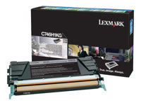 Lexmark High Yield black original toner cartridge LCCP, LRP 