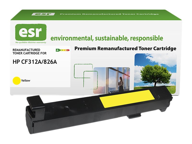 ESR Toner cartridge compatible with HP CF312A yellow remanufactured 31.500 pages