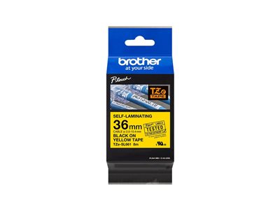 BROTHER TZeSL661 tape Black on Yellow