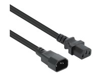 Manhattan Power IEC 60320 C13 Strøm IEC 60320 C14 Sort 5m Forlængerkabel til strøm