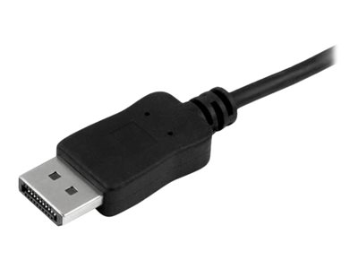 StarTech.com 6ft/1.8m USB C to DisplayPort 1.2 Cable 4K 60Hz, USB-C to DisplayPort Adapter Cable HBR2, USB Type-C DP Alt Mode to DP Monitor Video Cable, Works with Thunderbolt 3, Black - USB-C Male to DP Male