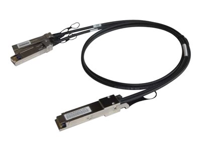 Direct attach cable - SFP+ (M) to QSFP+ (M) - 10 ft - twinaxial