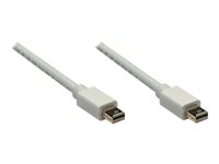 Manhattan Mini DisplayPort 1.2 Cable (Clearance Pricing), 4K@60Hz, 1m, Male to Male, Bi-Directional, White, Lifetime Warranty