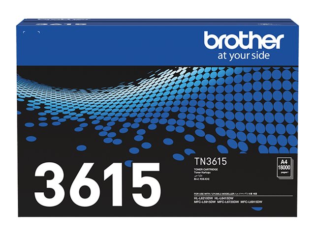 Brother TN3615 Ultra High Yield black original toner Package view Front 80430