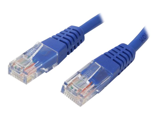 StarTech.com Cat5e Ethernet Cable - 50 ft - Blue - Patch Cable - Molded Cat5e Cable - Long Network Cable - Ethernet Cord - Cat 5e Cable - 50ft (M45PATCH50BL)