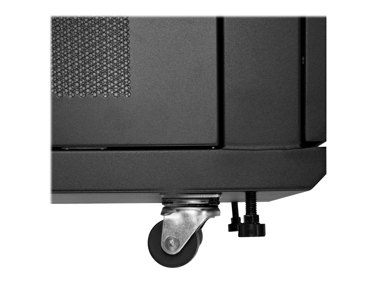 StarTech.com 24U Server Rack Cabinet, 4-Post Adjustable Depth (2" to 30") Network Equipment Rack Enclosure w/Casters/Cable Management/Shelf/Locking Dell PowerEdge, HP ProLiant ThinkServer - 24U Rack Cabinet (RK2433BKM) - rozvaděč stojanový - 24U – foto 5