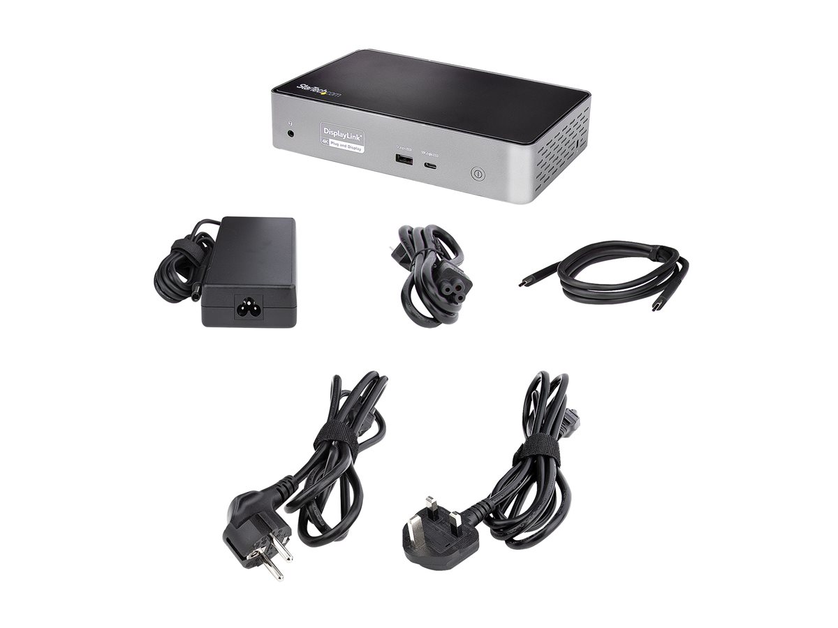 StarTech.com USB-C Dock, 4K 60Hz Quad Monitor DisplayPort & HDMI, Universal USB C Docking Station with 100W Power Delivery Charging, USB Hub w/ 1x USB Type-C & 3x USB-A, Ethernet, Audio - Thunderbolt 3 Compatible (DK31C4DPPDUE) - dokovací stanice - USB-C 3.2 Gen 2 / Thunderbolt 3 - 4 x DP, 4 x HDMI - 1GbE – foto 6