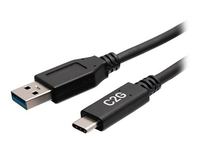 C2G 1ft USB-C to USB-A SuperSpeed USB 5Gbps Cable M/M