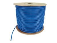 Eaton Tripp Lite Series Cat8 25G/40G Solid Core S/FTP Bulk Ethernet Cable, CMR Rated, Blue, 1000 ft. (305 m)