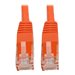 Eaton Tripp Lite Series Cat6 Gigabit Molded (UTP) Ethernet Cable (RJ45 M/M), PoE, Orange, 50 ft. (15.24 m)