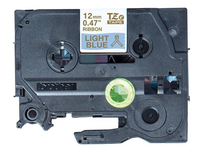 Ruban TZERL34 12mm or / bleu  tissu non adhésif