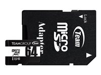 Team - flash memory card - 64 GB - microSDXC UHS-I