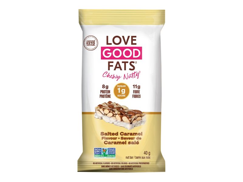 Love Good Fats Chewy-Nutty Bar - Salted Caramel - 40g