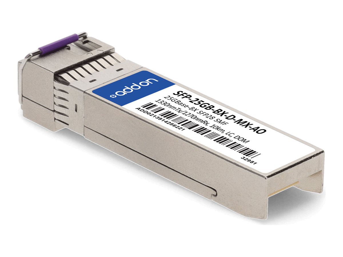 AddOn - SFP28 transceiver module (equivalent to: Mellanox SFP-25GB-BX-D-MX)