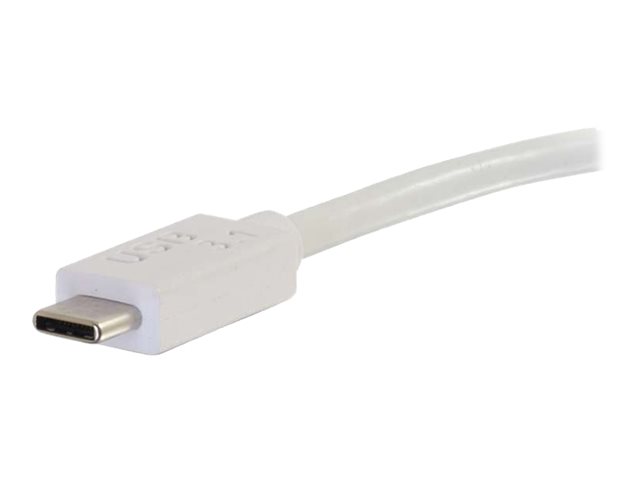 C2G USB 3.1 USB C to HDMI Audio/Video Adapter - USB Type C to HDMI White - externí video adaptér - bílá – foto 4