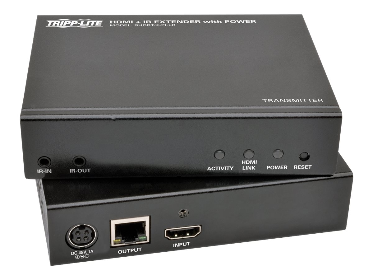 Tripp Lite HDBaseT HDMI Over Cat5e Cat6 Cat6a Extender Kit with Power / IR Control 4K x 2K @ 24/30Hz 100m 328ft