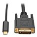 Eaton Tripp Lite Series USB C to DVI Adapter Cable Converter 1080p M/M USB Type C to DVI, USB-C, USB Type-C 6ft 6