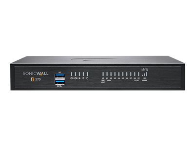 SonicWall TZ570 Advanced Edition security appliance with 3 years TotalSecure GigE, 5 GigE 