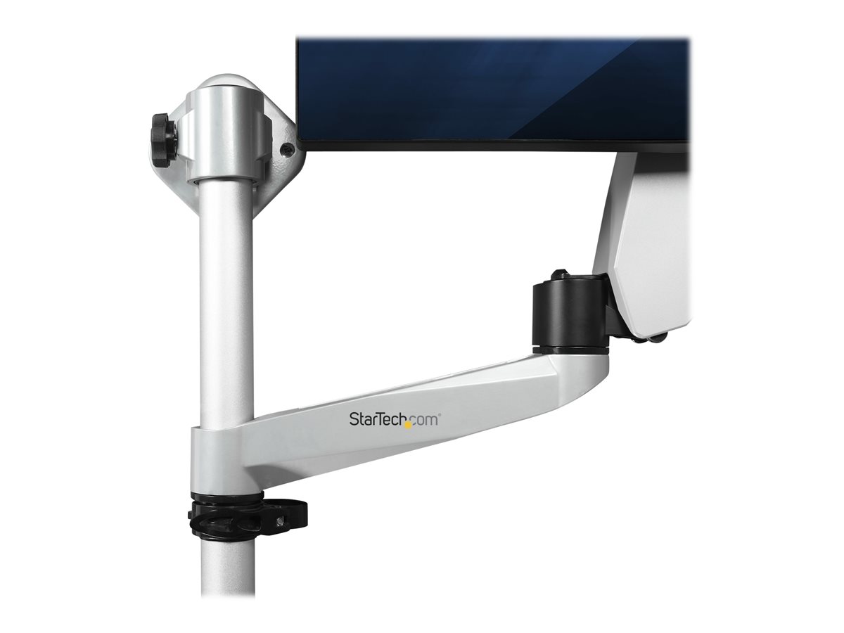 StarTech.com Wall Mount Workstation, Articulating Standing Desk w/ Ergonomic Height Adjustable Monitor Arm & Padded Keyboard Tray, 34" VESA Display, Foldable Wall Mounted Sit Stand Desk - Foldable Standing Desk (WALLSTSI1) montážní sada - pro LCD displej / klávesnice / myš - stříbrná - kompatibilní s TAA – foto 5