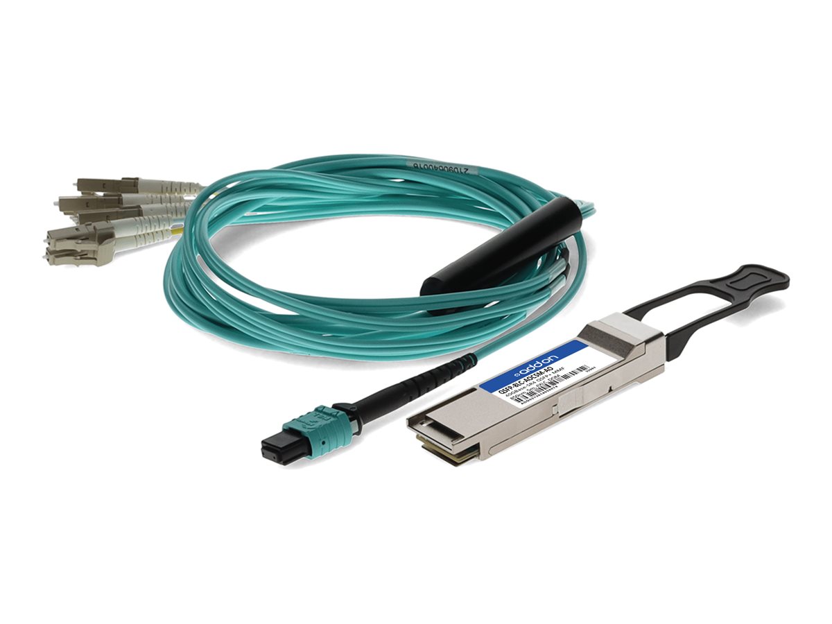 AddOn - QSFP transceiver module (equivalent to: Cisco QSFP-40G-SR4-S)