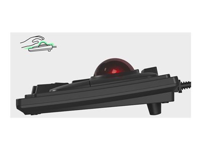 KEYSONIC KSK-8202ELU-T TastaturTrackball