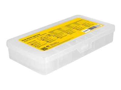 DELOCK Schrumpfschlauch Sortimentsbox transparent 100-teilig