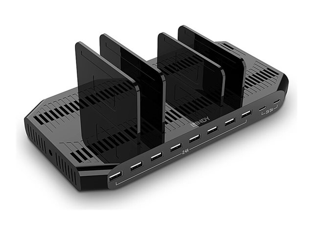 Lindy Charging Station 2 X Usb C 8 X 4 Pin Usb Type A 120 Watt