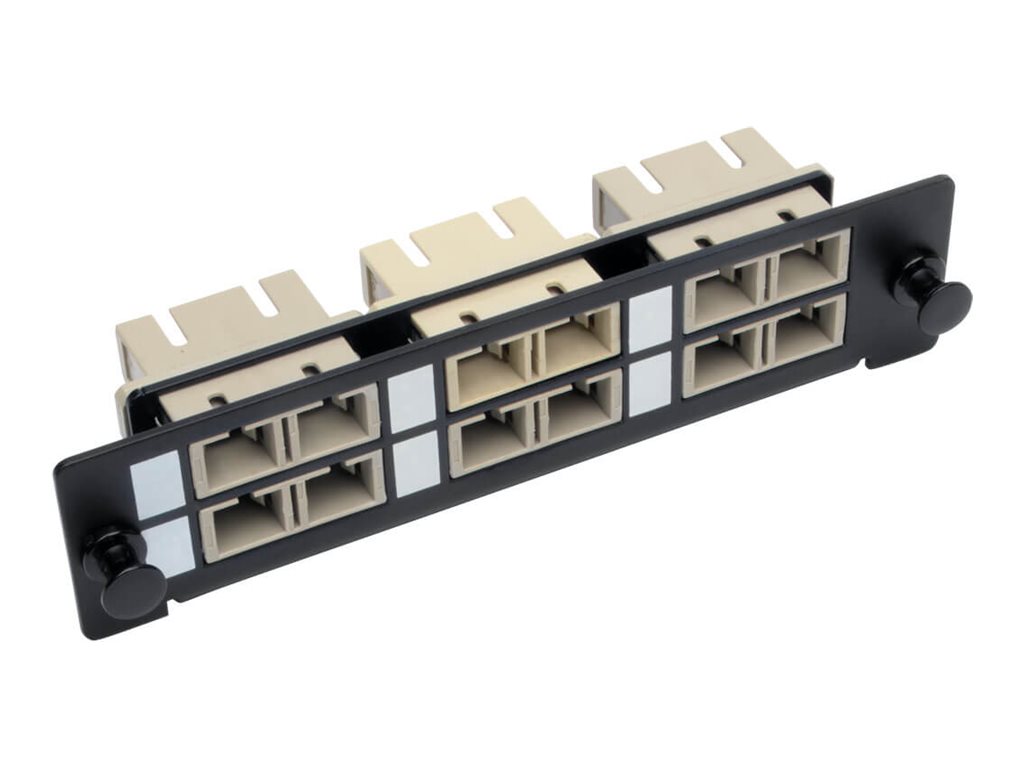 Tripp Lite Toolless Pass-Through Fiber Patch Panel MMF/SMF 6 SC Connectors