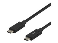 DELTACO USB 3.1 Gen 1 USB Type-C kabel 1m Sort