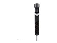 Neomounts - power strip - USB-C + USB-A - 3680 Watt - with Clamp Desk Mount