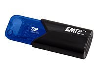 EMTEC B110 Click  3.2 32GB USB 3.2 Gen 1 Sort Blå