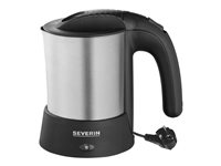 SEVERIN Kedel 0.5liter Børstet rustfrit stål/sort