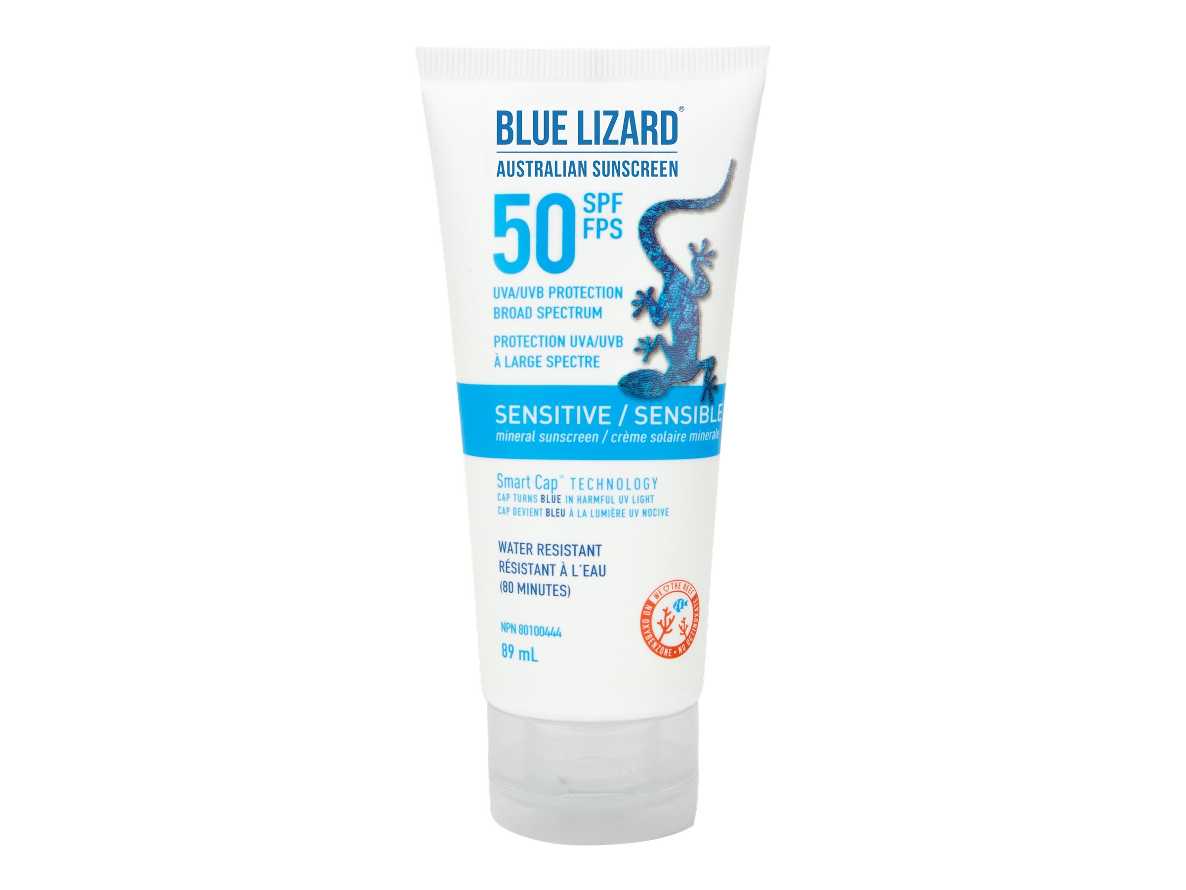 Blue Lizard Australian Mineral Sunscreen - Sensitive - SPF 50 - 89ml