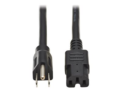 Tripp Lite 4ft Power Cord Cable 5-15P to C15 Heavy Duty 15A 14AWG 4'