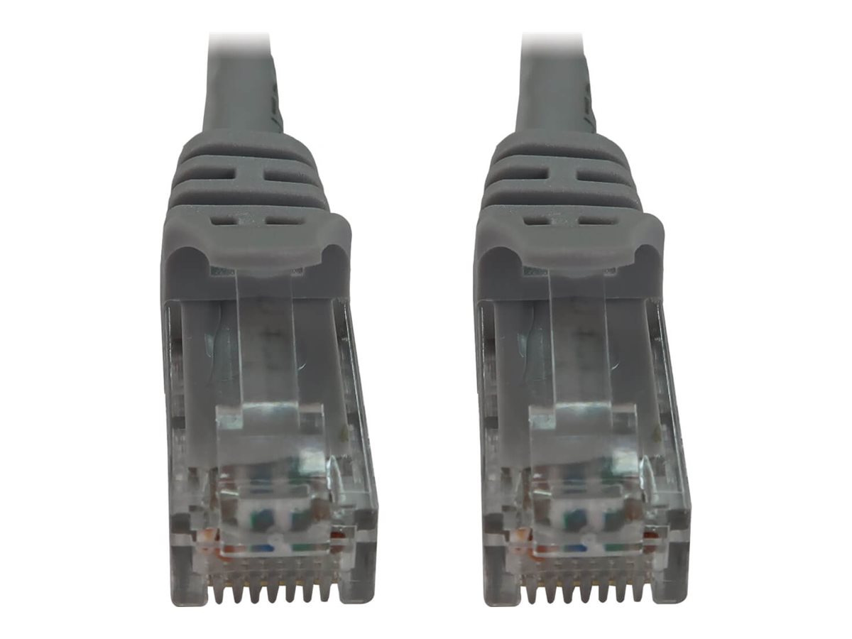 Eaton Tripp Lite Series Cat6a 10G Snagless Molded UTP Ethernet Cable (RJ45 M/M), PoE, Gray, 6 in. (15 cm)