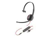 Poly - Plantronics Blackwire C3215 USB Kabling Headset Sort