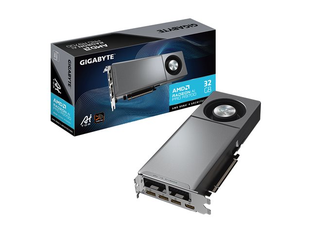 GIGABYTE Radeon AI PRO R9700 32GB GDDR6 GV-R9700 AI TOP 32G