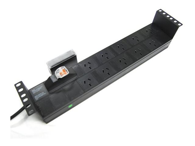 Dynamix RPR-10HMCB power distribution unit horizontal power rail (10A) with 6kVA Product shot Left-angle 79300