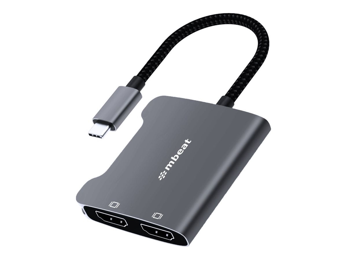 mbeat ToughLink adapter cable USB-C / HDMI 17.5 Product shot Right-angle 79850