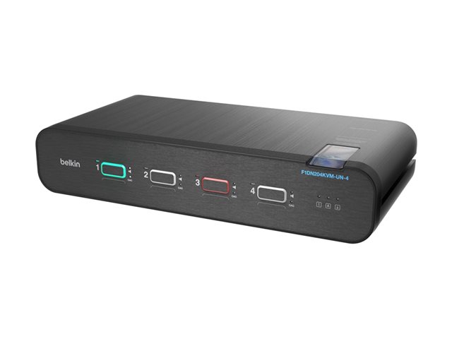 Belkin Universal Secure Dual Head 2nd Generation Kvm Audio Switch 4 Ports Taa Compliant