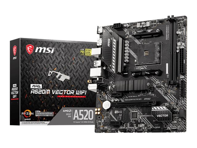 MSI MAG A520M VECTOR WIFI - základní deska - mikro ATX - Socket AM4 - AMD A520 – foto 5
