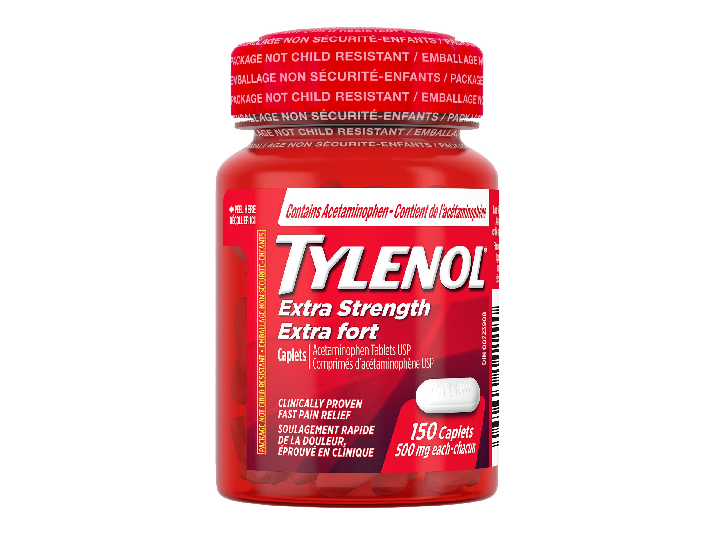 TYLENOL CAPLETS EX-STRENGTH 150'S