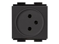 Crestron FT2A-PWR-IS Series FT2A-PWR-IS-1-BASIC - power socket mechanism - Israel - 1 power socket - black