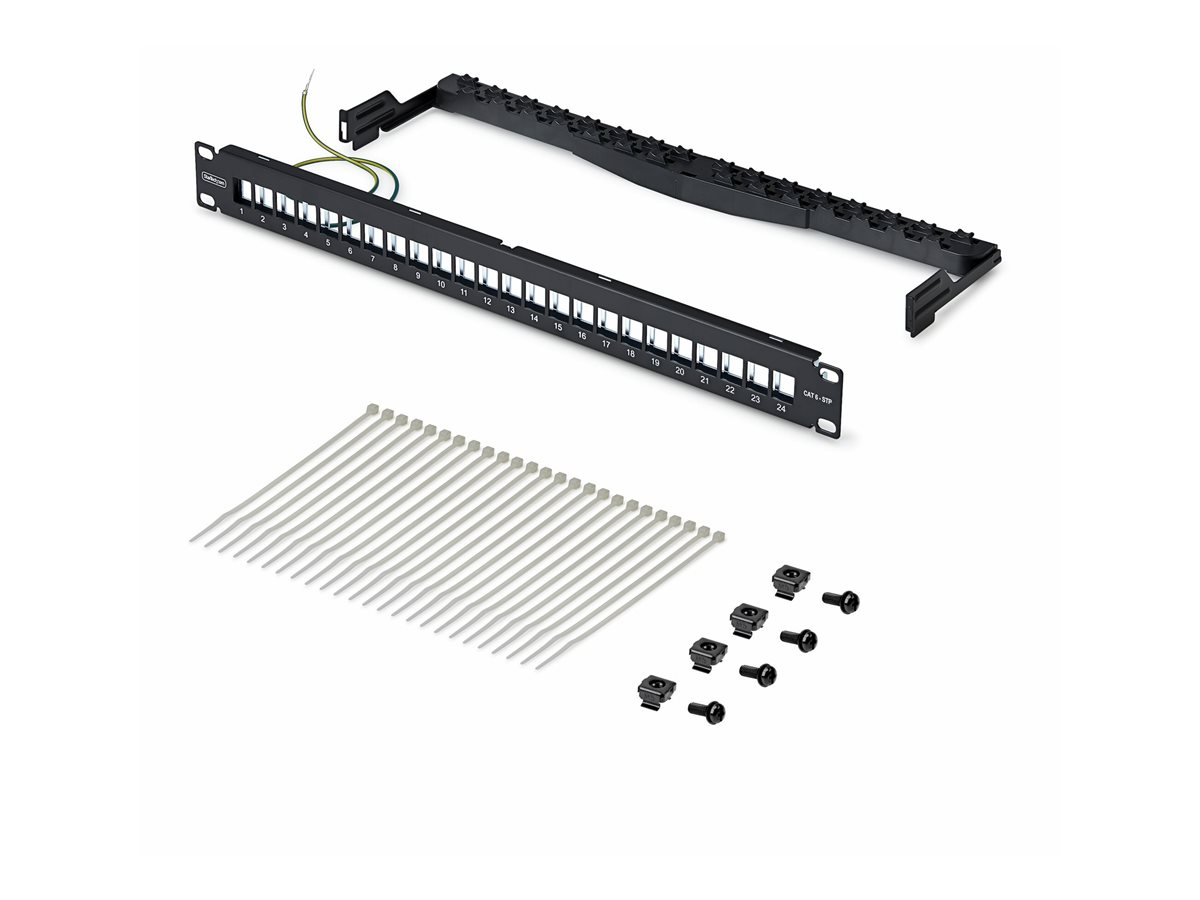 24 Port 1U Blank Keystone Patch Panel – foto 4