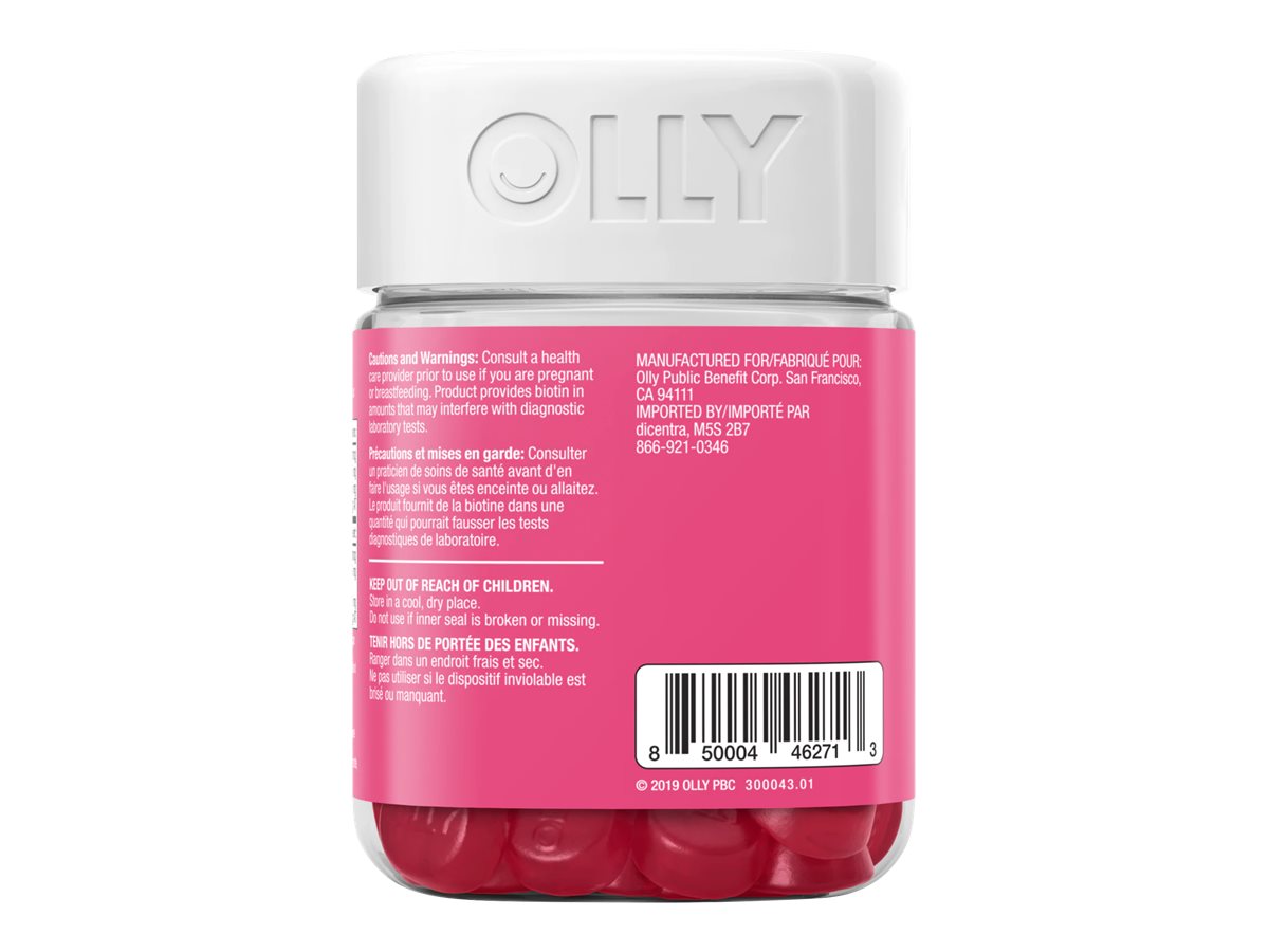 OLLY Undeniable Beauty Dietary Supplements - Grapefruit Glam - 60's
