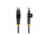 StarTech.com 1ft Slim LSZH CAT6 Ethernet Cable, 10 Gigabit Snagless RJ45 100W PoE Patch Cord, CAT 6 10GbE UTP Network Cable w/Strain Relief, Black, ETL/Low Smoke Zero Halogen - Category 6 - 28AWG (N6PAT1BKS)
